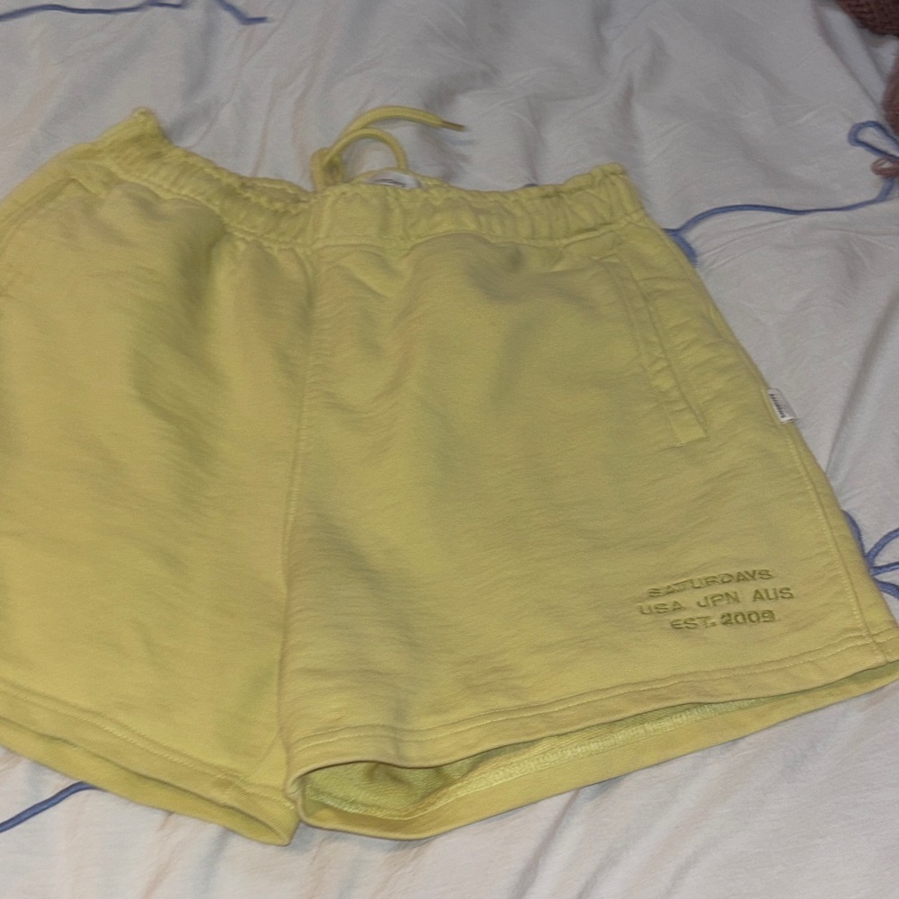 Stylish Yellow Athletic Shorts for Women